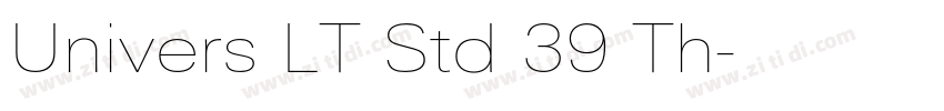 Univers LT Std 39 Th字体转换